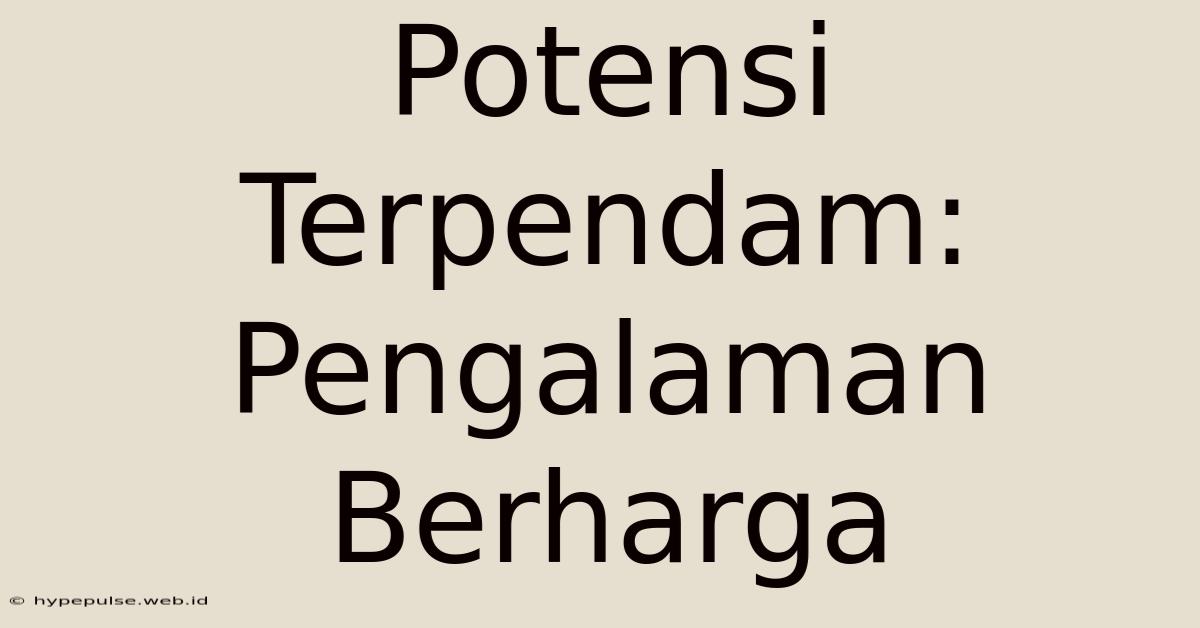 Potensi Terpendam: Pengalaman Berharga